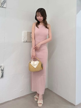 「SNIDEL（スナイデル）のアイテム（バッグ）」を使った、SNIDELさん（レディース・160cm）の夏コーディネート