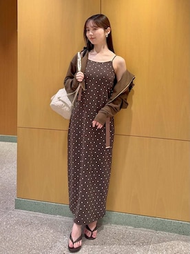 「SNIDEL（スナイデル）のアイテム（バッグ）」を使った、SNIDELさん（レディース・160cm）の夏コーディネート