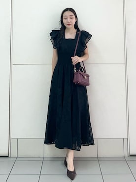 「アイテム（ドレス）」を使った、SNIDELさん（レディース・165cm）の夏コーディネート