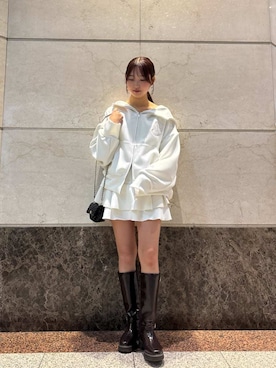 「SNIDEL（スナイデル）のアイテム（パンツ）」を使った、SNIDELさん（レディース・160cm）の冬コーディネート