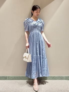 「アイテム（イヤリング）」を使った、SNIDELさん（レディース・160cm）の夏コーディネート