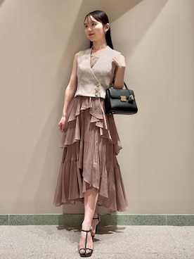 「アイテム（その他アウター、ピンク系）」を使った、SNIDELさん（レディース・160cm）の夏コーディネート