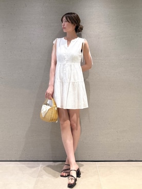 「SNIDEL（スナイデル）のアイテム（シューズ）」を使った、SNIDELさん（レディース・162cm）の夏コーディネート