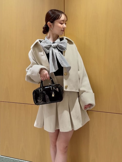 ボウタイドッキングニットプルオーバー（ニット/セーター