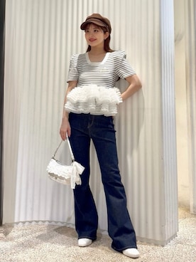 「SNIDEL（スナイデル）のアイテム（シューズ）」を使った、SNIDELさん（レディース・153cm）の春コーディネート