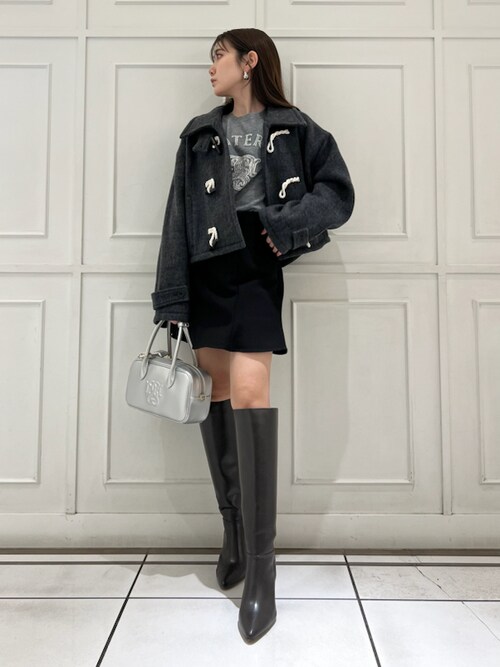 2024AW snidel ウールシャギーショートダッフル 0サイズ コート