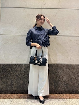 「SNIDEL（スナイデル）のアイテム（パンツ）」を使った、SNIDELさん（レディース・160cm）の冬コーディネート