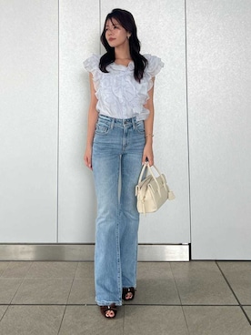 「SNIDEL（スナイデル）のアイテム（パンツ）」を使った、SNIDELさん（レディース・157cm）の夏コーディネート