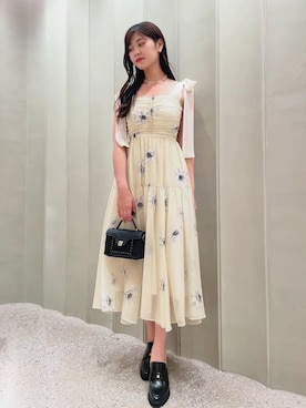 「アイテム（イヤリング）」を使った、SNIDELさん（レディース・171cm）の夏コーディネート