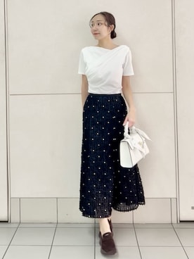 「SNIDEL（スナイデル）のアイテム（バッグ）」を使った、SNIDELさん（レディース・165cm）の春コーディネート