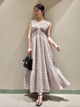 「アイテム（ワンピース/ドレス、ピンク系）」を使った、SNIDELさん（レディース・160cm）の夏コーディネート