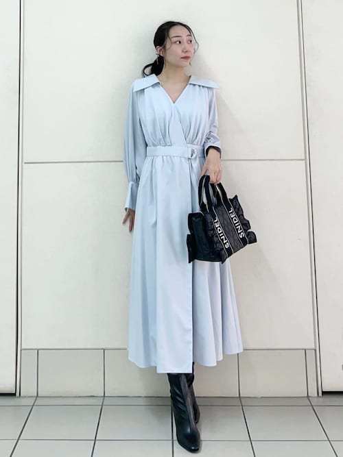 バリエカシュクールシャツワンピース（ワンピース）｜SNIDEL