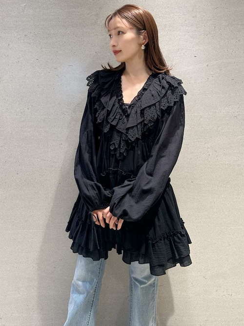 コットンレースBOHOチュニック（その他トップス）｜SNIDEL（スナイデル