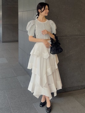 「SNIDEL（スナイデル）のアイテム（シューズ）」を使った、SNIDELさん（レディース・164cm）の春コーディネート