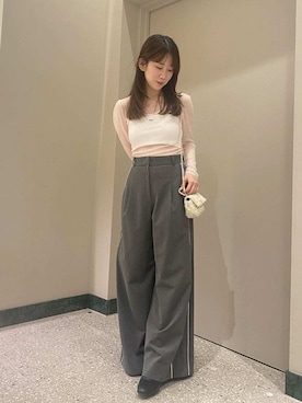 「肌見せ」｜SNIDELさん（レディース・158cm）の秋コーディネート