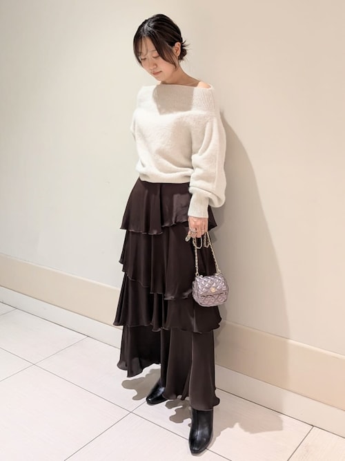 Snidel フォックスアルパカオフショルプルオーバー フォックスアルパカオフショルプルオーバー（ニット/セーター