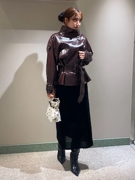 「SNIDEL（スナイデル）のアイテム（バッグ）」を使った、SNIDELさん（レディース・166cm）の秋コーディネート