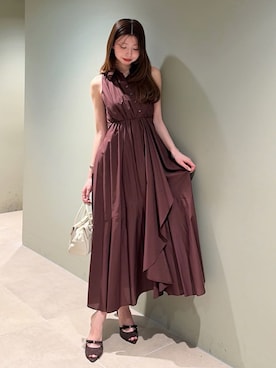 「SNIDEL（スナイデル）のアイテム（ワンピース/ドレス）」を使った、SNIDELさん（レディース・167cm）の夏コーディネート