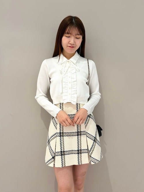 セール】Sustainableロービングチェックミニスカート（スカート