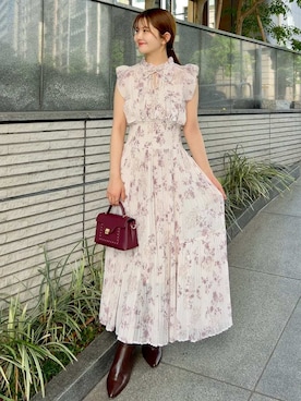 「アイテム（イヤリング）」を使った、SNIDELさん（レディース・153cm）の夏コーディネート