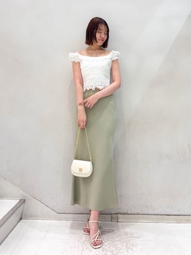 「SNIDEL（スナイデル）のアイテム（バッグ）」を使った、SNIDELさん（レディース・174cm）の春コーディネート