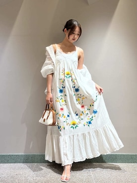 「透けトップス」｜SNIDELさん（レディース・160cm）の夏コーディネート