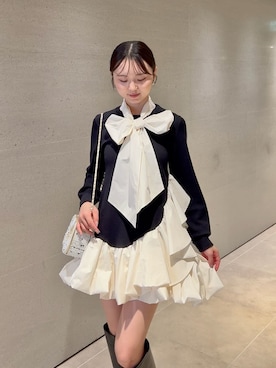 「SNIDEL（スナイデル）のアイテム（バッグ）」を使った、SNIDELさん（レディース・160cm）の秋コーディネート