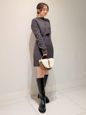 「肌見せ」｜SNIDELさん（レディース・151cm）の秋コーディネート