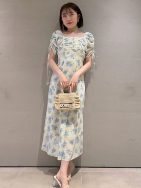 「SNIDEL（スナイデル）のアイテム（ワンピース/ドレス）」を使った、SNIDELさん（レディース・165cm）の春コーディネート