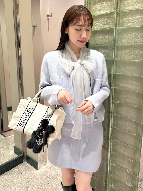 フリルキルティングロゴバッグ（ハンドバッグ）｜SNIDEL（スナイデル