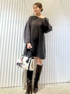 「アイテム（キーケース/キーアクセサリー）」を使った、SNIDELさん（レディース・153cm）の秋コーディネート