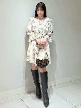 「SNIDEL（スナイデル）のアイテム（バッグ）」を使った、SNIDELさん（レディース・155cm）の春コーディネート