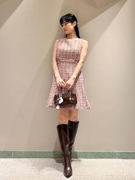 「アイテム（チャーム）」を使った、SNIDELさん（レディース・165cm）の秋コーディネート