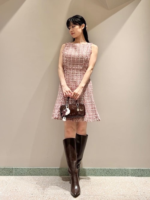 SNIDEL ツイードミニワンピース ツイードミニワンピース（ワンピース）｜SNIDEL（スナイデル）の