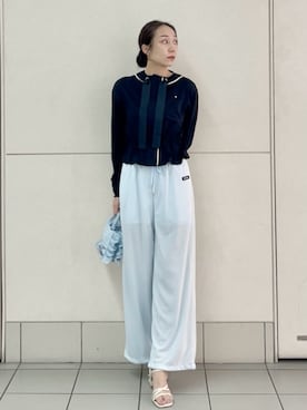 「SNIDEL（スナイデル）のアイテム（パンツ）」を使った、SNIDELさん（レディース・165cm）の春コーディネート