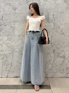 「SNIDEL（スナイデル）のアイテム（バッグ）」を使った、SNIDELさん（レディース・166cm）の春コーディネート