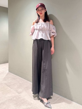 「骨格ナチュラル」｜SNIDELさん（レディース・159cm）の夏コーディネート