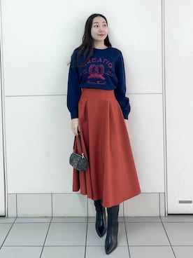 SNIDELさん（レディース・165cm）の冬コーディネート