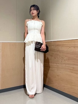 「SNIDEL（スナイデル）のアイテム（パンツ）」を使った、SNIDELさん（レディース・157cm）の夏コーディネート