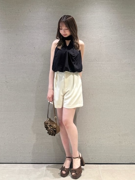 「SNIDEL（スナイデル）のアイテム」を使った、SNIDELさん（レディース・160cm）の夏コーディネート