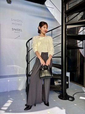 「アイテム（バレッタ/ヘアクリップ）」を使った、SNIDELさん（レディース・165cm）の秋コーディネート