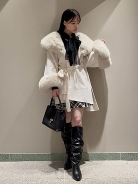 「SNIDEL（スナイデル）のアイテム（ジャケット/アウター）」を使った、SNIDELさん（レディース・160cm）の冬コーディネート