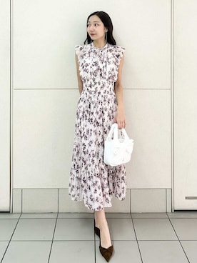 「SNIDEL（スナイデル）のアイテム（ワンピース/ドレス）」を使った、SNIDELさん（レディース・165cm）の春コーディネート