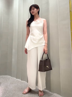 「SNIDEL（スナイデル）のアイテム（シューズ）」を使った、SNIDELさん（レディース・171cm）の夏コーディネート