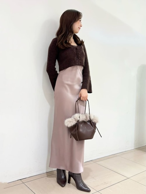 セール】キャミワンピースモヘアカーディガンセット（ワンピース