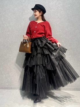 「アイテム（キーケース/キーアクセサリー）」を使った、SNIDELさん（レディース・153cm）の冬コーディネート