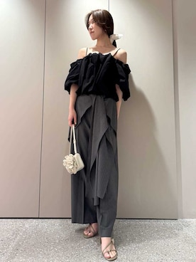 「SNIDEL（スナイデル）のアイテム（パンツ）」を使った、SNIDELさん（レディース・166cm）の春コーディネート