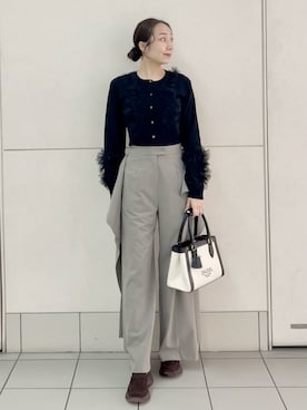 「SNIDEL（スナイデル）のアイテム（パンツ）」を使った、SNIDELさん（レディース・165cm）の春コーディネート