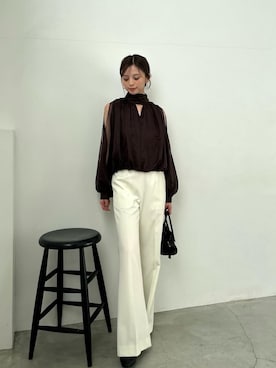 「SNIDEL（スナイデル）のアイテム（トップス）」を使った、SNIDELさん（レディース・162cm）の秋コーディネート