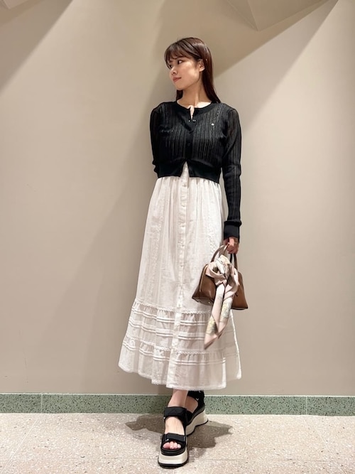 SNIDEL - SNIDEL スナイデル シアーカーディガン 黒【新品・未